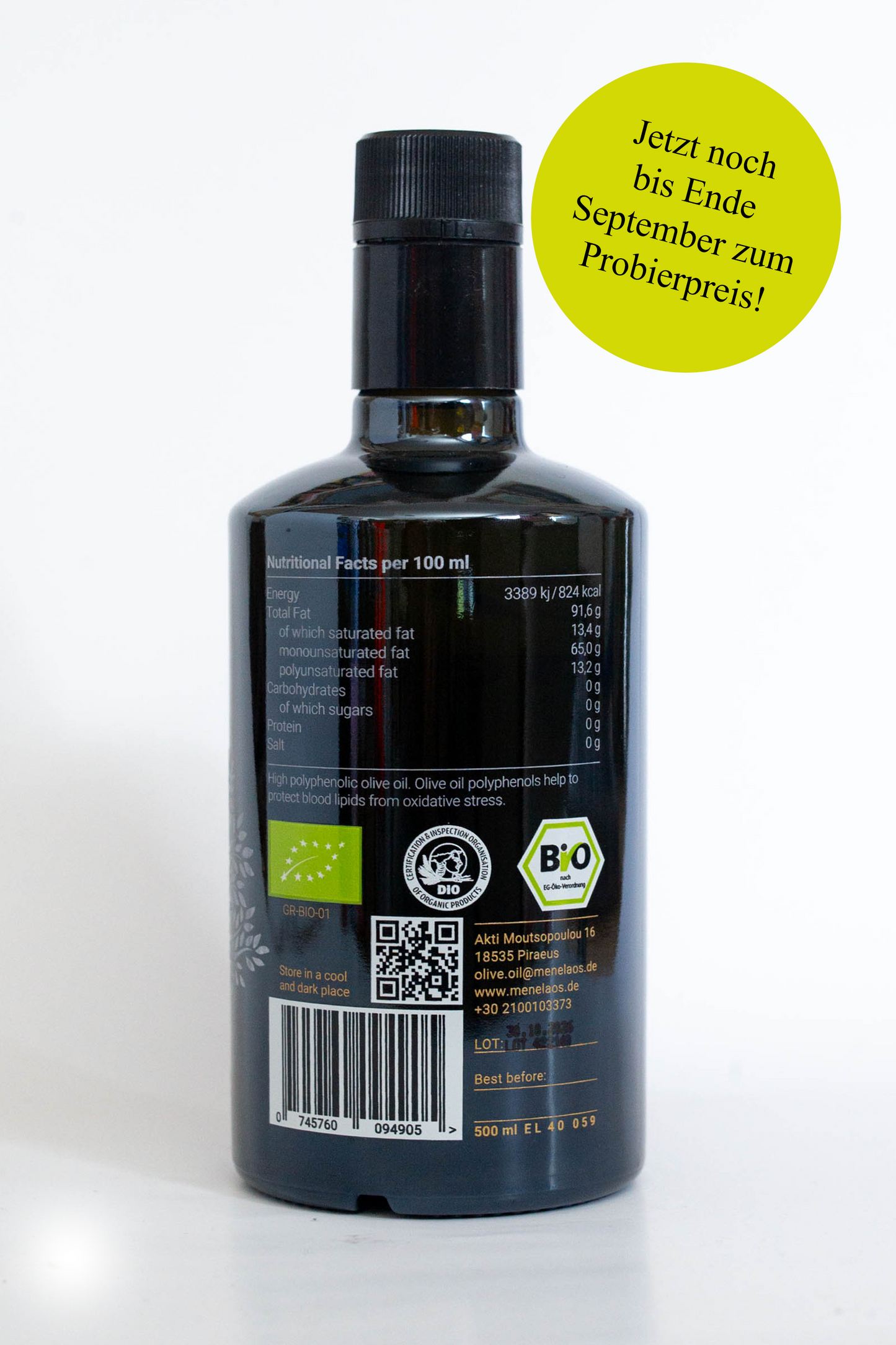 Menelaos Olivenöl | Flasche 500ml