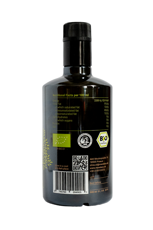 Agamemnon Ultra Premium Bio-Olivenöl | Flasche 500ml