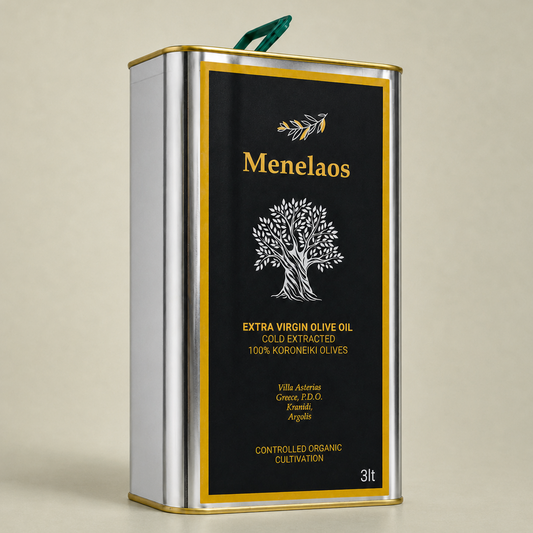 Menelaos Extra Vergine Bio-Olivenöl | Kanister 3L | Ernte 2024/2025