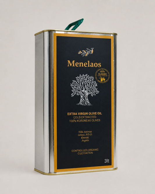 Menelaos Ultra Premium Bio-Olivenöl | Kanister 3L